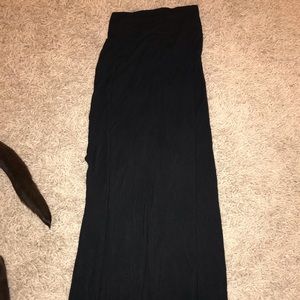 Black maxi skirt